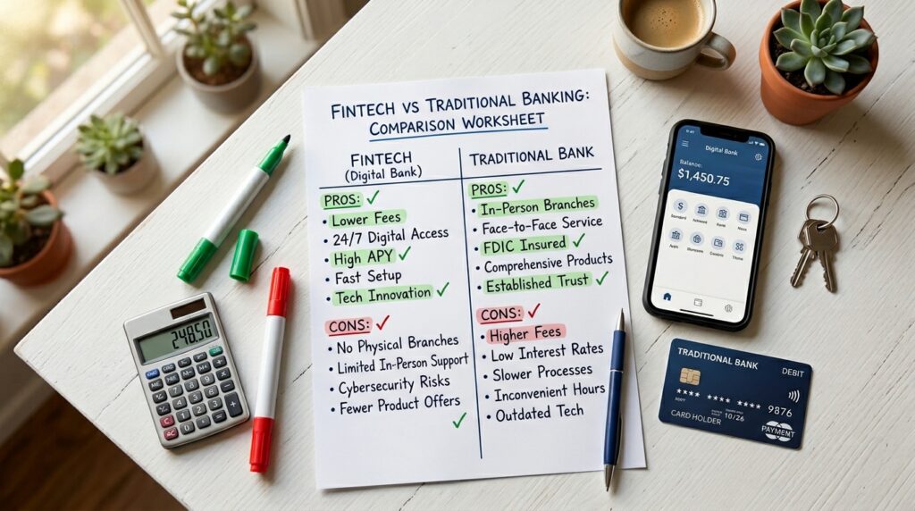Fintechs vs. bancos tradicionais onde seu dinheiro está mais seguro, rende mais e custa menos
